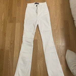 White FitJeans Flare X-Small